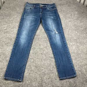 Kut From The Cloth Crop Straight Leg Denim Jeans 8